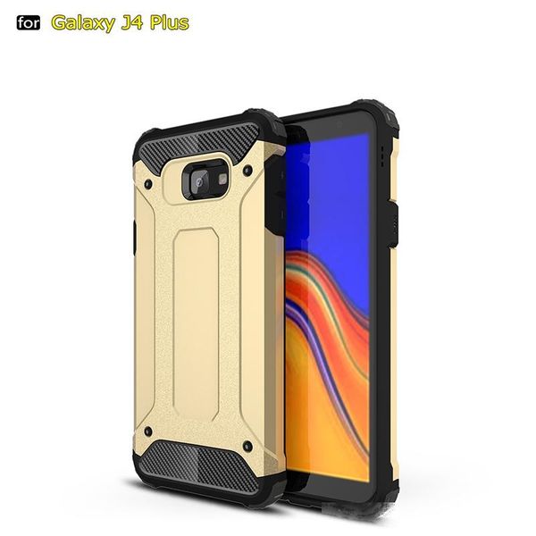 

silicone shockproof slim hard tough rubber hybrid armor case for samsung j4 plus hybrid rugged back cover