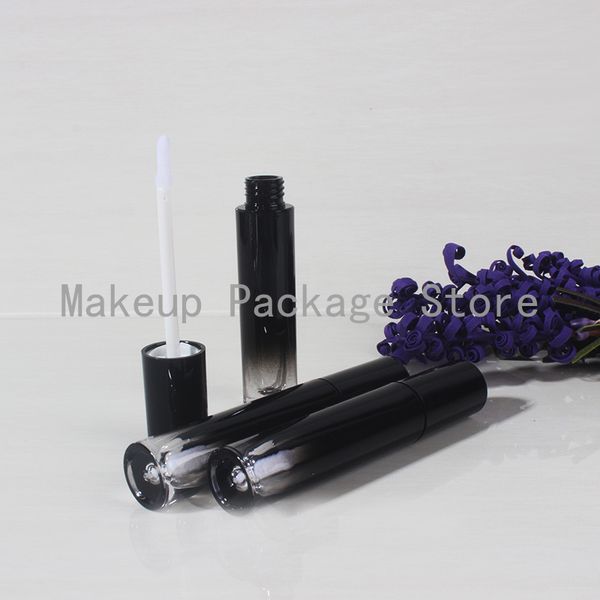 

storage bottles & jars 5ml 20pcs/lot 50pcs/lot shiny black gradient plastic lip gloss tube, diy classic liquid lipstick container, portable