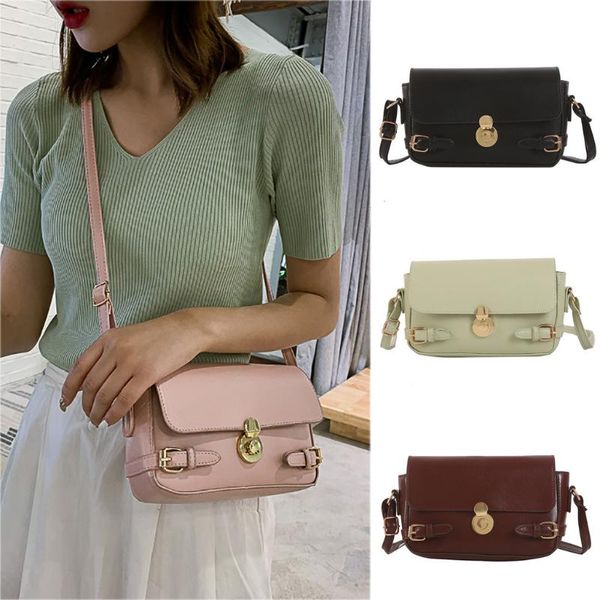 

2020 lady women casual soft beauty elegant wild messenger bag fashion party one-shoulder small square bag 50