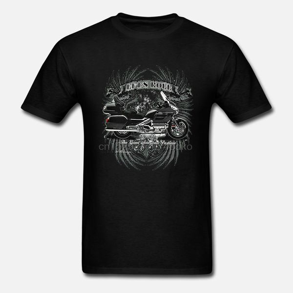 

motard moto t-shirt motif de la goldwing moto 4326 bl