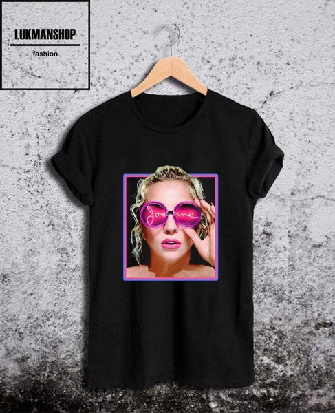 

lady gaga t shirt, lady gaga joanne tour logo shirt vintage, new black size t-shirt - lkm18