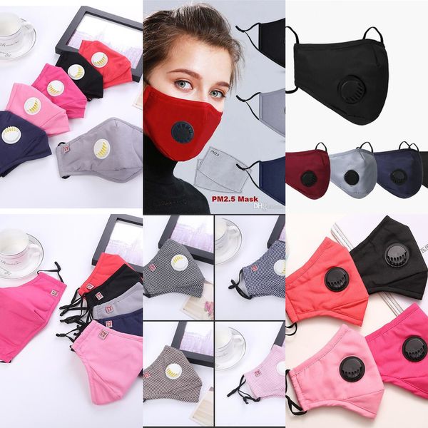 

reusable mask pm2.5 anti valve haze breath anti dust cotton mouth masks with activated carbon filter respirator washable face mask mk051