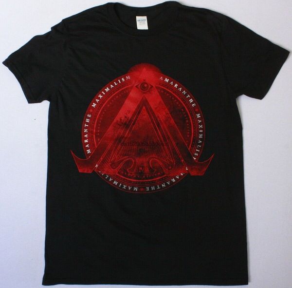 

amaranthe harajuku streetwear рубашка menalism черная футболка heavy power metal танца rock