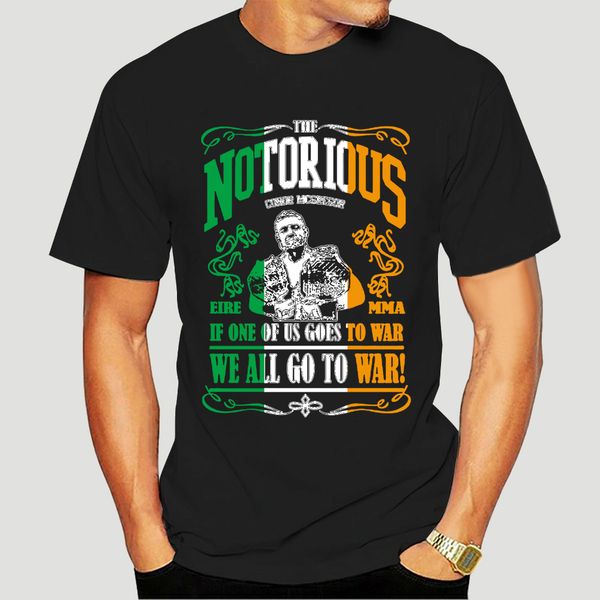 

conor mcgregor we all go to war custom oldskool shirt many options s-3xl summer tee shirt-2094d