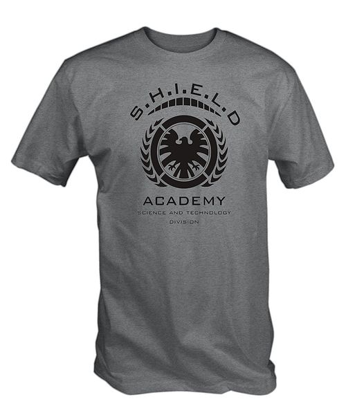 

2019 summer cool men tee shirt mens shield academy t shirt funny t-shirt