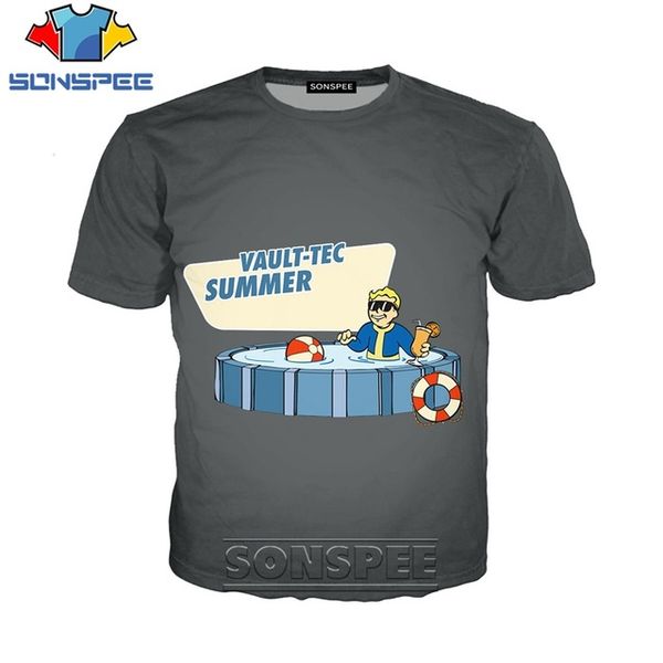 

fallout 4 character gmae 3d print shirts harajuku anime hentai men clothing