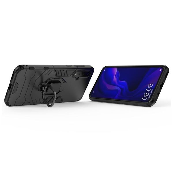 

magnetic finger ring phone case for huawei nova 5 car stand holder hard pc cover bracket magnet cover