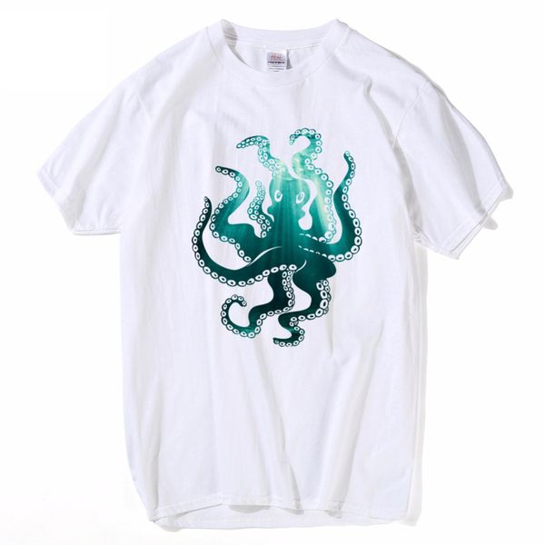

ocean t shirt fish men summer beach fashion tee shirt white teens 2018 streetwear 100% cotton swag new t shirts boys