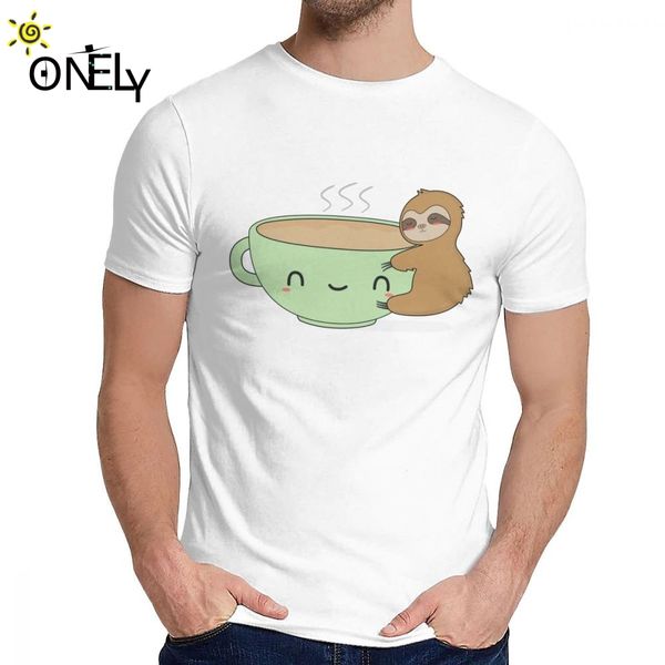 

o-образный вырез симпатичной кофе лней футболка сумасшедшего мужской natural cotton t shirt плюс размер