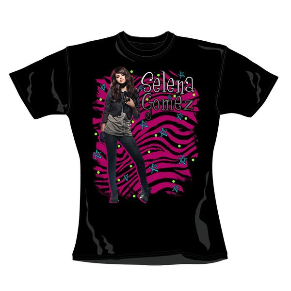 

selena gomez stars официальные девушки t-shirt возраст 5-6 (молодёжная xs