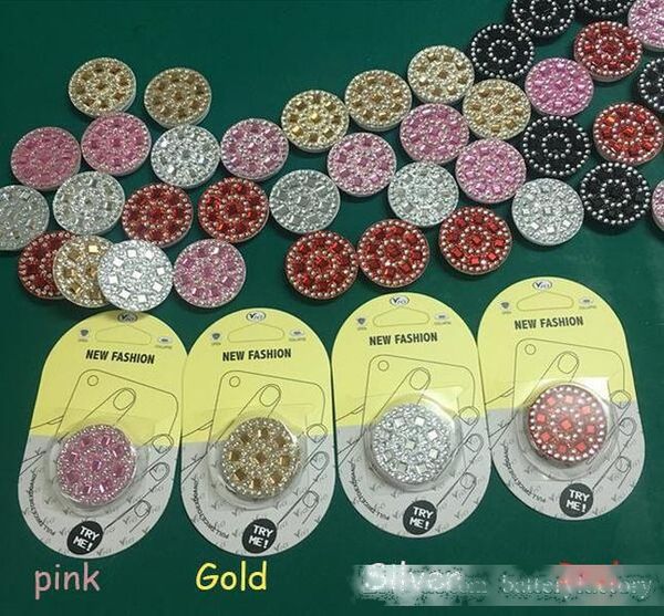 

new glitter bling stand phone holder for iphone x 8 7 plus 6 ring sockets for s9 note 8 s8