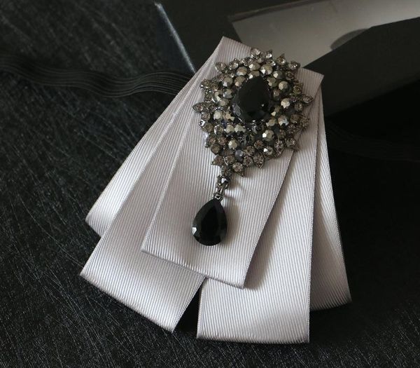 

original design fashion accessories wedding bow tie groom wedding dress korean bow silver british style men's bow tie, Black;gray