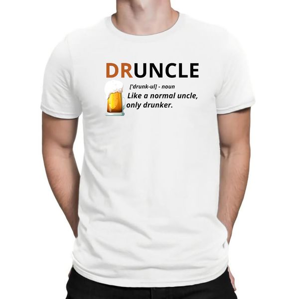 

druncle beer definition like a normal uncle funny new summer printed fashion t shirt funny tees
