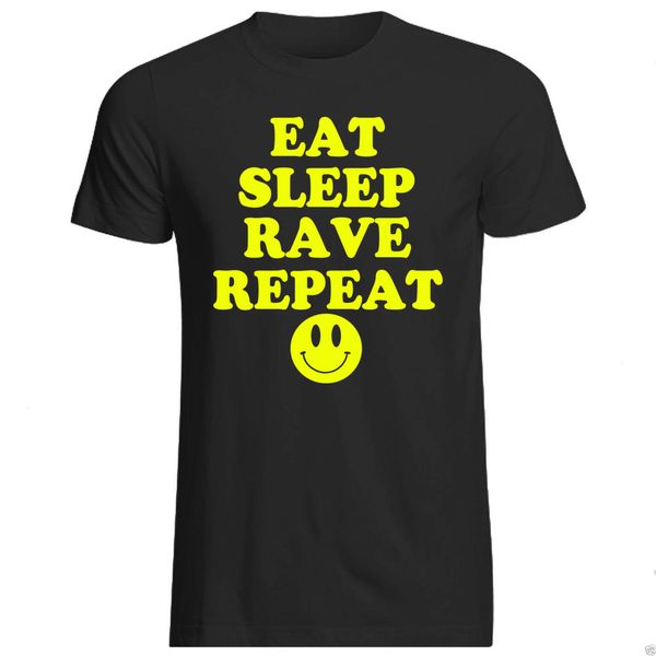 

eat sleep rave повтора - t-shirt - весь размер + cols (танец техно фестиваля партии