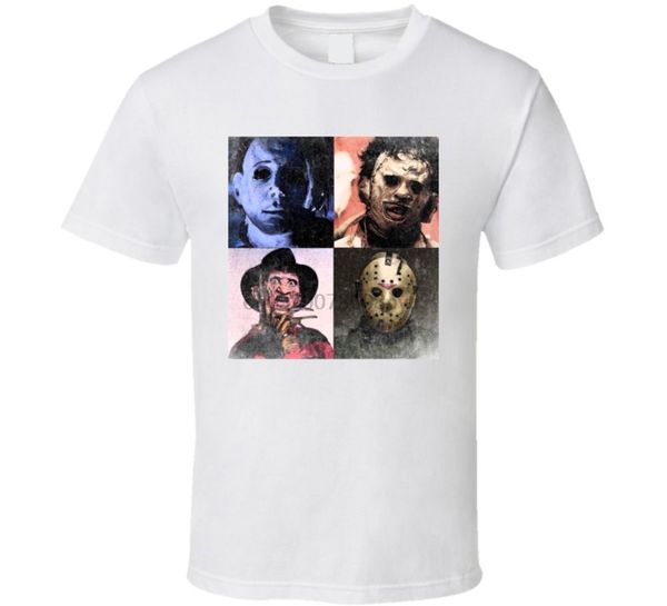 

jason freddy leatherface michael myers horror movie parody fan t shirtcool casual pride t shirt men fashion tshirt free