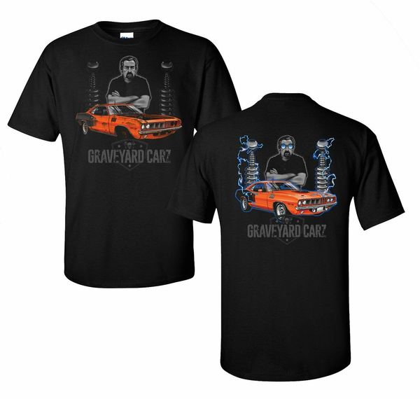 

graveyard carz t-shirt - black w/ orange 1971 plymouth hemi cuda (licensed