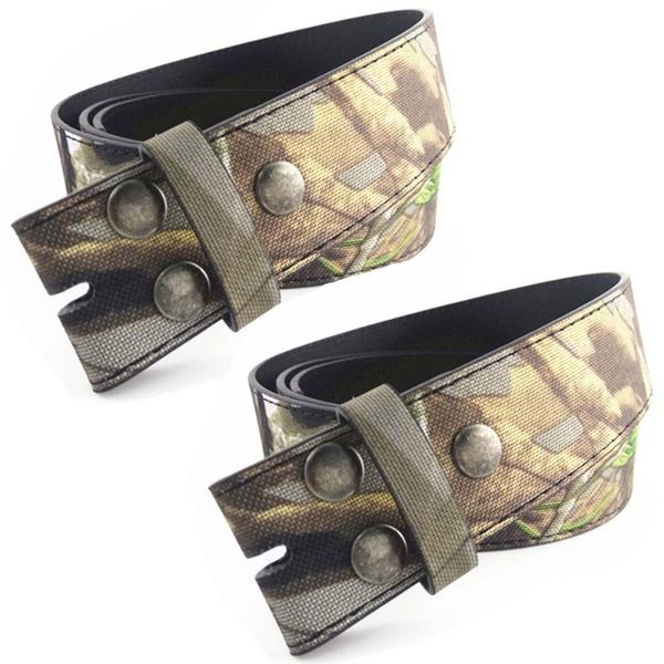 

2pcs/lot 110cm/130cm pu leather belt camouflage joker metres color mens fashion belt with no buckle men waistband, Black;brown