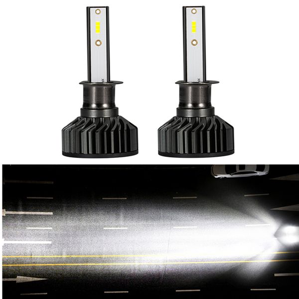 

2pcs 6500k h3 h8 h7 h1 10000lm 9006 h13 h4 h11 headlight led bulbs super bright turbo fan 7 blades car light auto headlamps