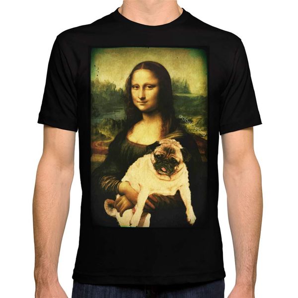 

t shirts mona lisa pug stranger things design t shirt 2019 new letter printing t shirts online