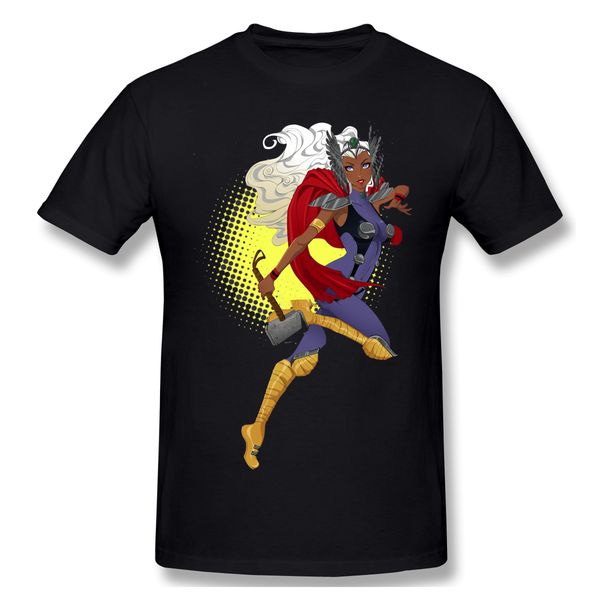 

2020 new arrival goddess of thunder (w o name) ofertas t-shirt 100% cotton x-men crewneck tshirt