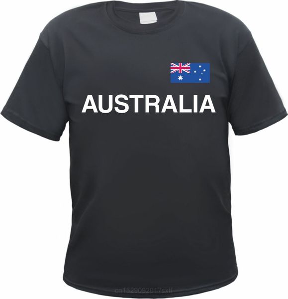 

австралия t-shirt - австралия - black or white - флаг и текст давление