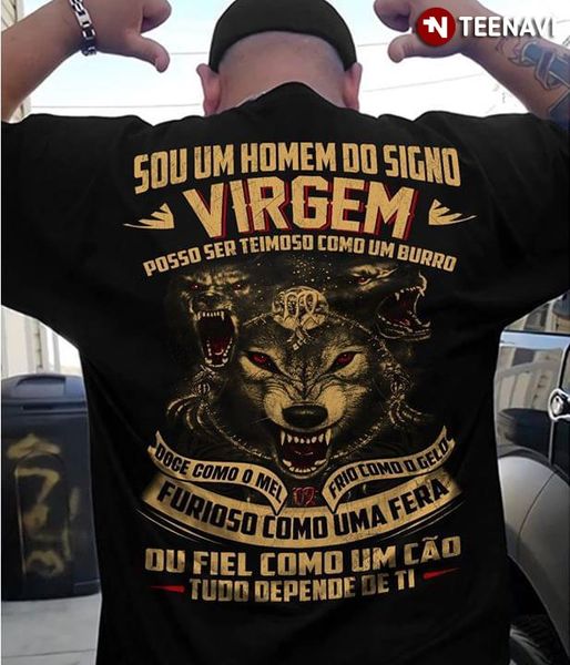 

sou ум homem do signo virgem posso ser teimoso como un бурро t-shirt