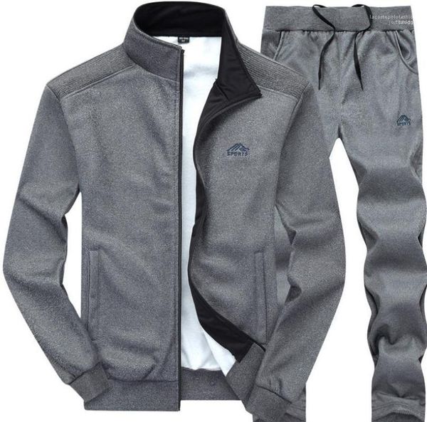 

sets designer suits mens autumn tracksuits sports jackets pants trousers 2pcs clothing, Gray