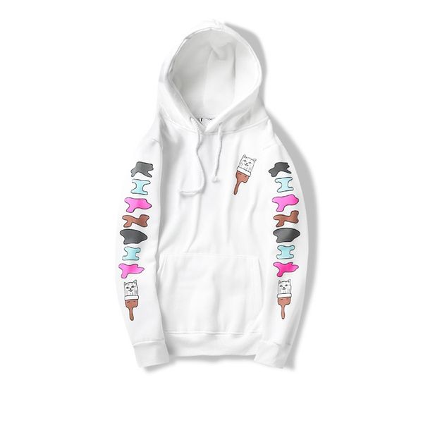 

ripndip homage quality cotton designer clothing pay hooded to painter cat printing plush for sweater high and men fashion women fvpts, Black