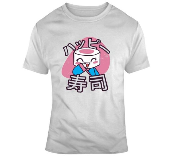 

японский суши характер каваий симпатичные кандзи отаку мужской футболка урожай майка