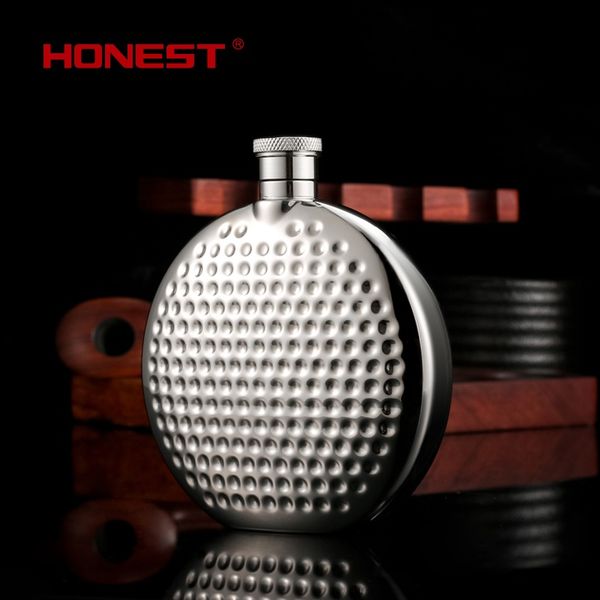 

5oz 6oz quality portable stainless steel 304 hip flask whisky flask metal wine pot pocket alcohol bottle 150ml 190ml t200111