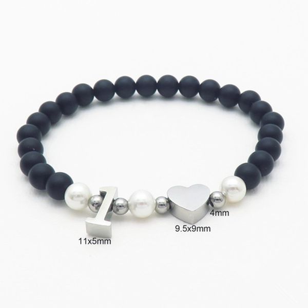 

charm bracelets 2021 fashion number one heart pendant bracelet bangles gold stainless steel lucky numer women braclets girls, Golden;silver