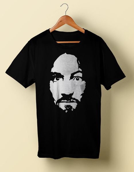 

2019 cool charles manson stare t-shirt shirt cd vinyl dvd family tee