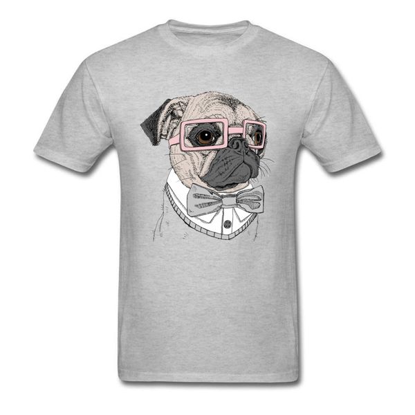 

hipster pug & tees men new design dog printed t shirt o neck summer 100% cotton t-shirt casual short sleeve clothes novelty