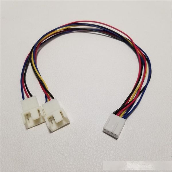 

10pcs/lot motherboard cooling fan power splitter cable 4pin to 3pin & 4pin female to male for pc diy 27cm