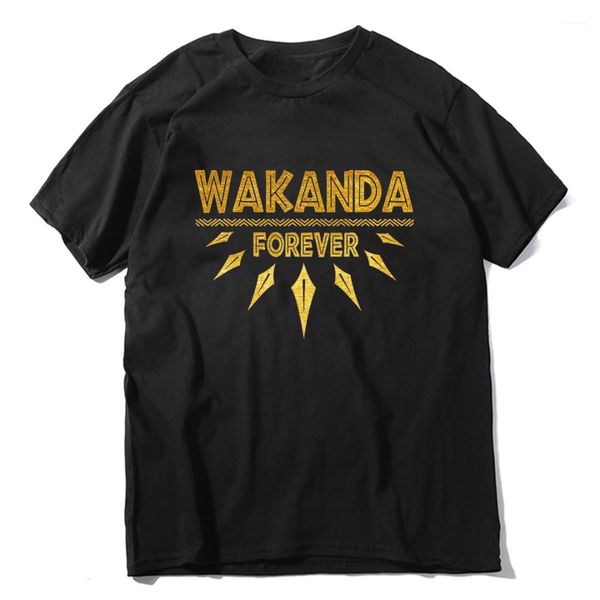 

sleeve tshirt letter loose crew neck tees mens womens casual t shirt wakanda summer short, White;black