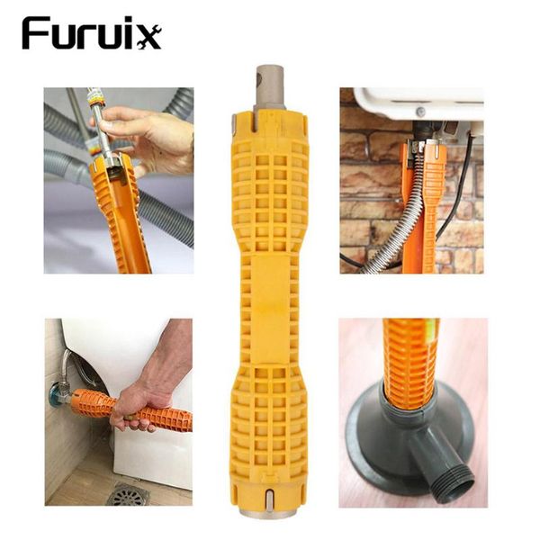 

multifunctional water pipe double end wrench basin bottom pliers sleeve bathroom faucet sink installation and maintenance tool