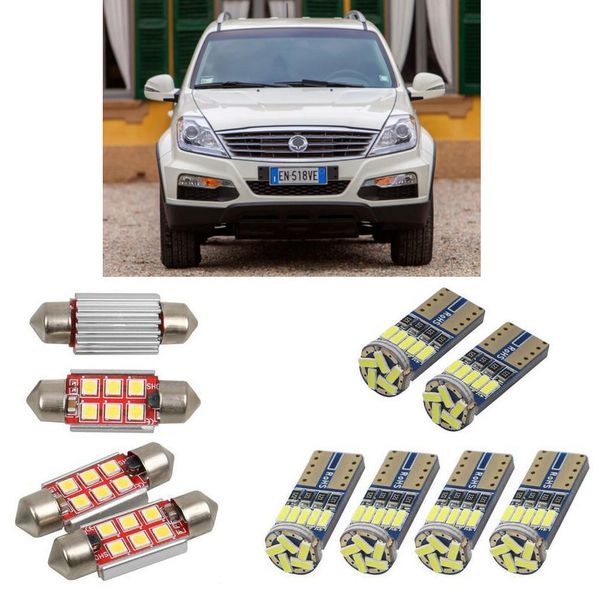 

interior led car lights for ssangyong rexton w off road car accessories license plate light 10pc