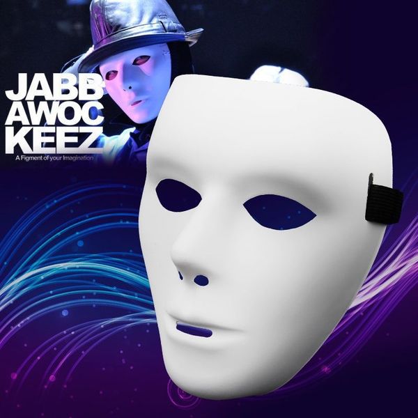

environmental protection white street dance mask dancer party performance ghost dance pvc mask ml4j0