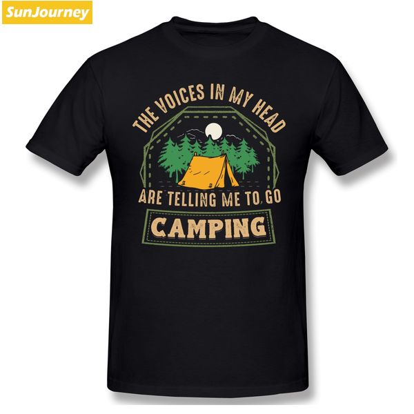 

go camping retro design t shirts oversize cotton crewneck short sleeve custom men's shirts