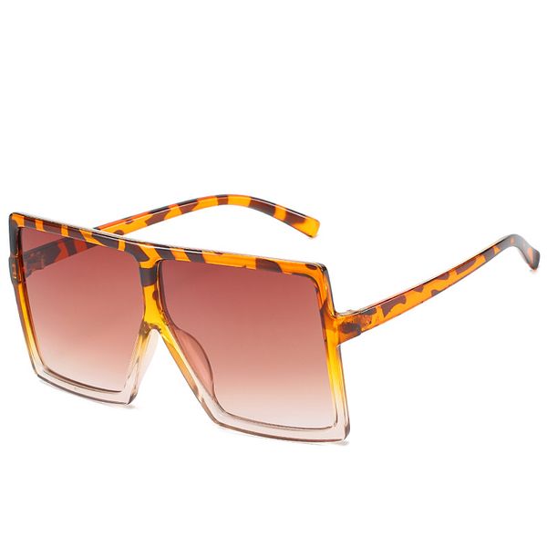 

woman fashion sunglasses women 2020 new sun glasses for women eyewear square gradient glasses oversized sunglasses goggle, White;black