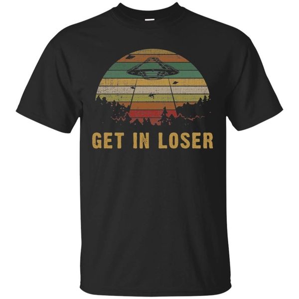 

ufo get in loser cotton men women t-shirt