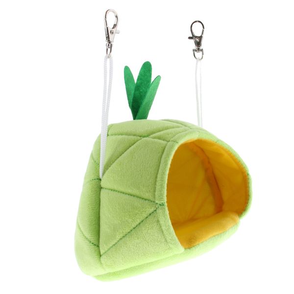 

cute small pet hamster ferret rat hammock hanging cage nest bed house toys green/yellow