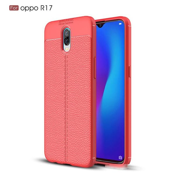 

thin siliconephone back cover litchi texture soft tpu skin slim protective bumpercase suitable for oppo r17
