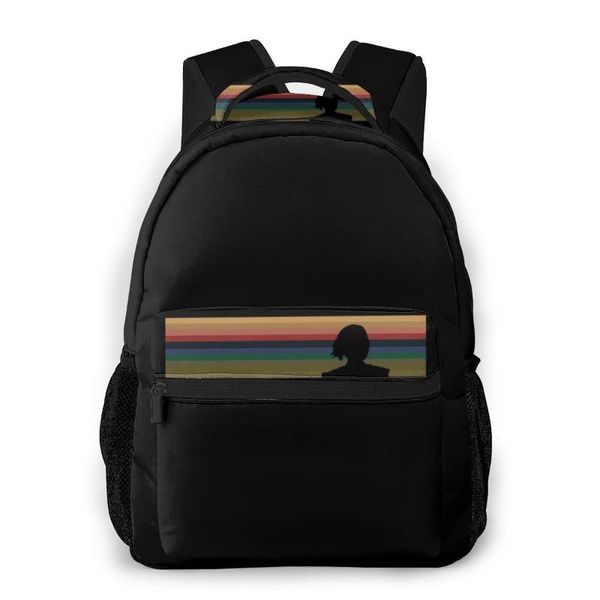 

13's silhouette - who new pattern knapsack who teens books backpack
