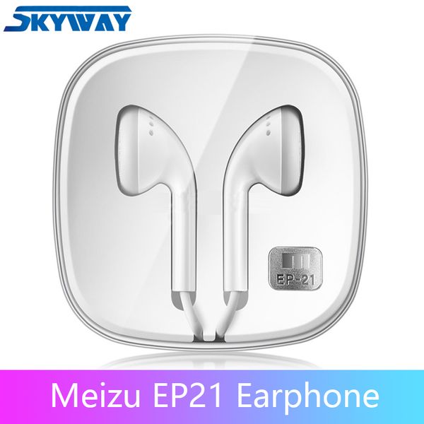 

original meizu ep21 earphone ep 21 headset with remote and microphone for note 9 16th phones heavy bass & high sound quality