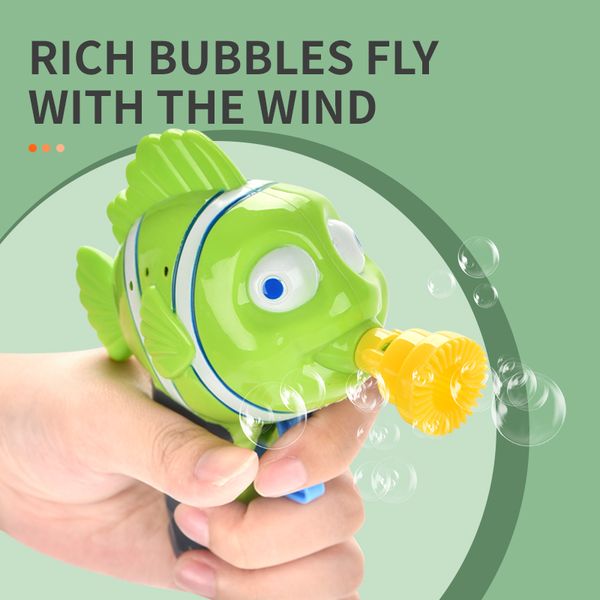 

kid toys bubble toy hand pressed bubble gun toy clown fish inertial bubble gun 2020 sell gift of the baby