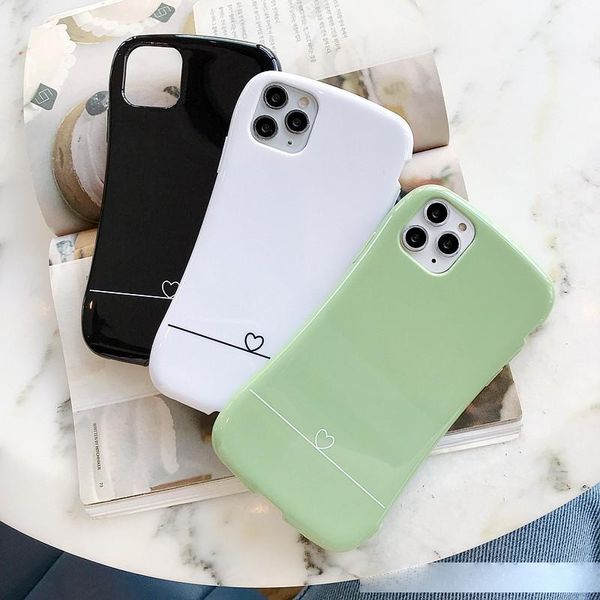 

colorful waistline phone case soft for iphone se 11pro max xs xr 7 8 plus pattern back cover candy color factory direct