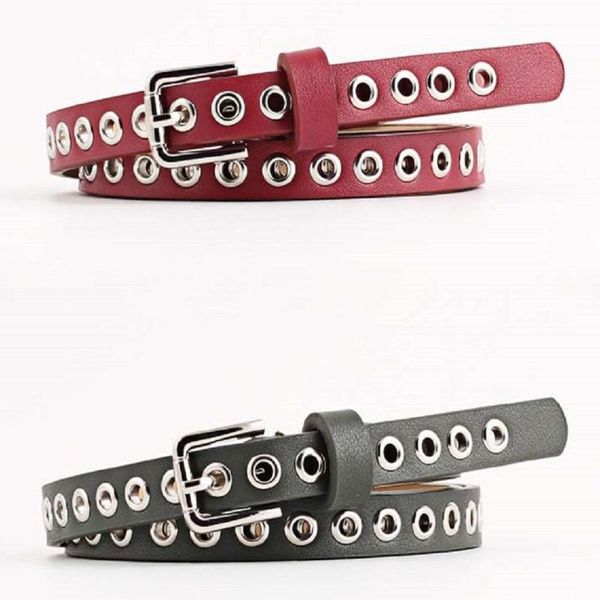 

new designer harajuku wide belt canvas web grommet hole buckle belt female male waist strap belts for women men jeans, Black;brown