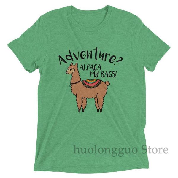 

alpaca adventure t-shirt - alpaca my bags pun vacation llama adventure men's or women's shirt