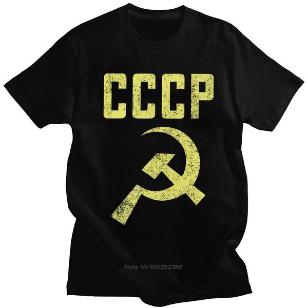 

ретро советский союз cccp тенниска для мужчин хлопок моды tshirt короткие рукава ссср эмблема майка harajukug подарков